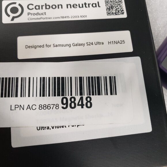 Torras Magnetic Samsung Galaxy S24 Ultra Case, MagSafe, Shockproof Purple Matte - Picture 8 of 12